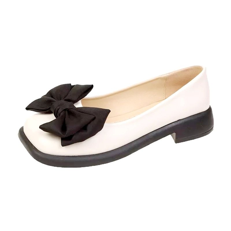 Giày marry đế đốc mũi vuông nơ xinh đế 3cm siêu xinh sang chảnh
