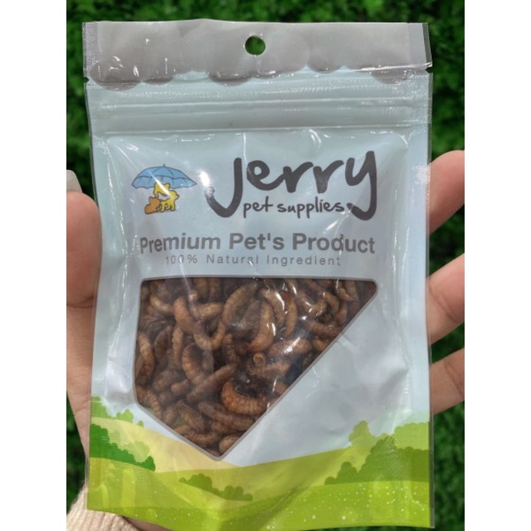 Sâu Nhộng Sữa Sấy Khô Jerry Thái Lan Dùng Cho Hamster - Sóc Bay - Nhím  - Chim - Cá Cảnh - Bò Sát