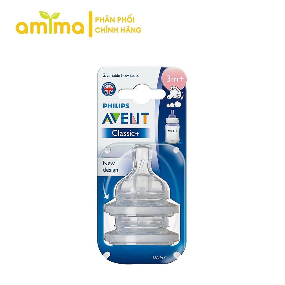 Núm ti classic Philips Avent (3M+, 3M+ plus, 6M+)