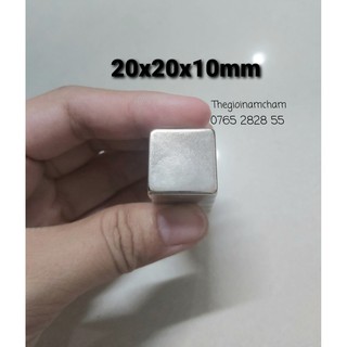 Nam châm vĩnh cửu lực mạnh 20x20x10mm