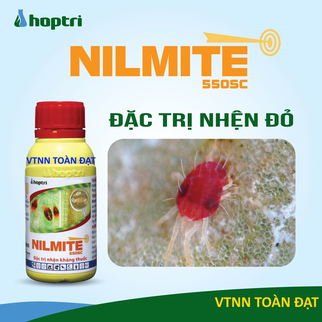 Chế Phẩm NILMITE 550sc Chai 100ml Đặc Trị Nhện Đỏ Trên Hoa Hồng và các loại cây trồng