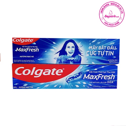 Kem đánh răng Colgate Maxfresh Ngừa sâu răng hương Bạc hà 180g