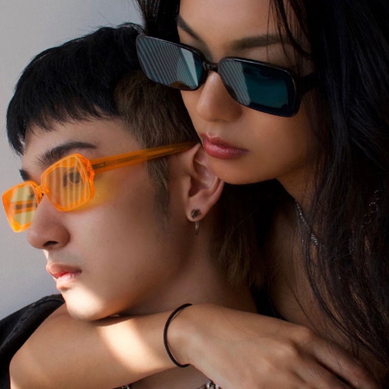 Kính Mát Gọng Chữ Nhật Thời Trang Cá Tính Cho Nam Nữ