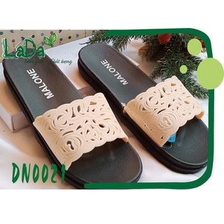 Dép Đúc Quai Ngang Họa Tiết Cắt Laser Đơn Giản Dễ Thương [DN0021]