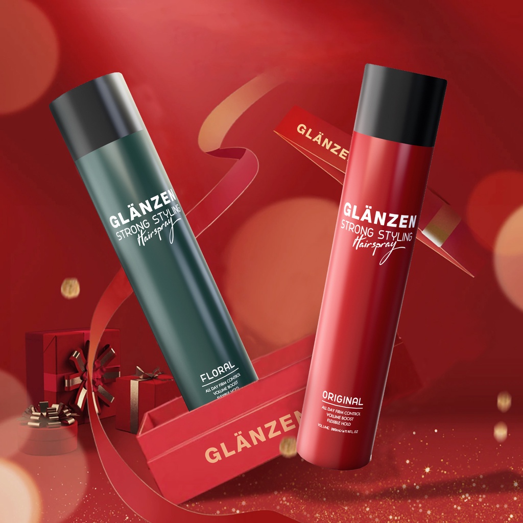 Quà tặng noel cho bạn trai Combo sáp vuốt tóc và gôm giữ nếp tóc Glanzen đỏ tạo kiểu cực bảnh độc quyển 30shineshop