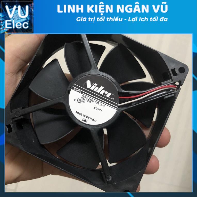 Quạt Tản Nhiệt 24V 8x8 - 9x9CM Nidec Chính Hãng