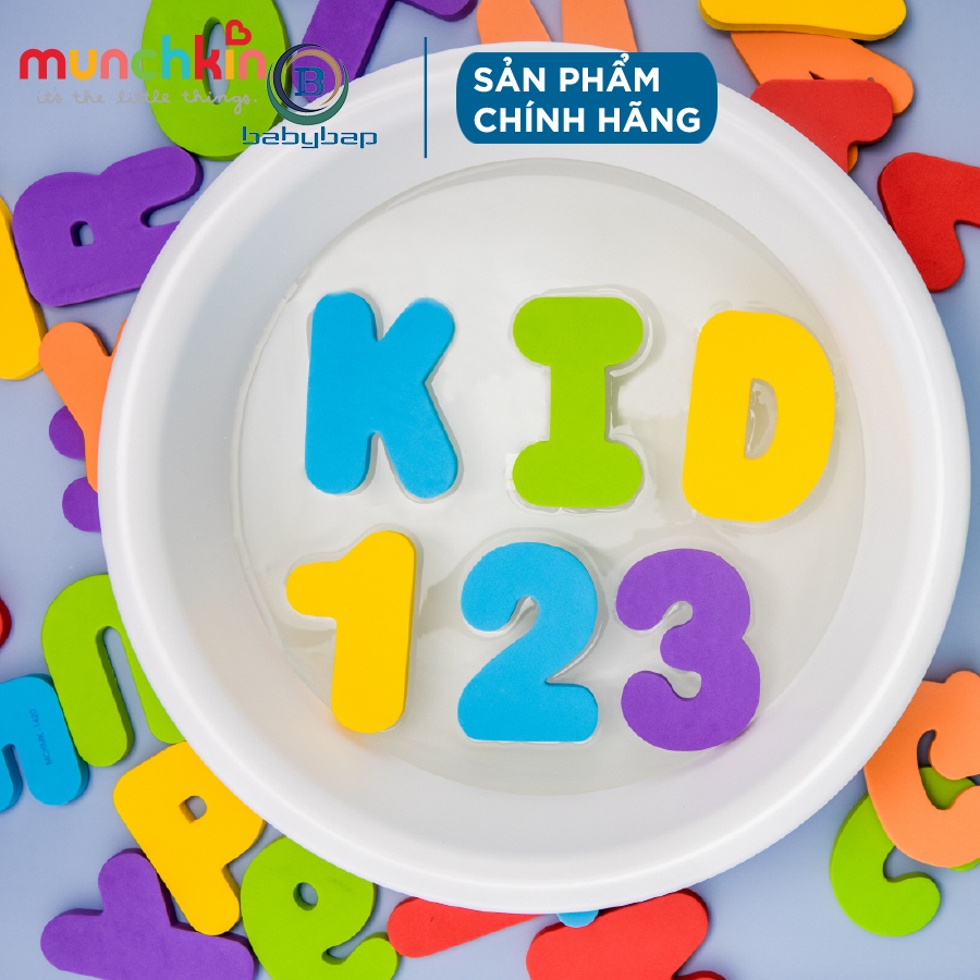 Bộ Chữ Số Xốp Munchkin Phù Hợp Với Bé Trên 3 Tuổi