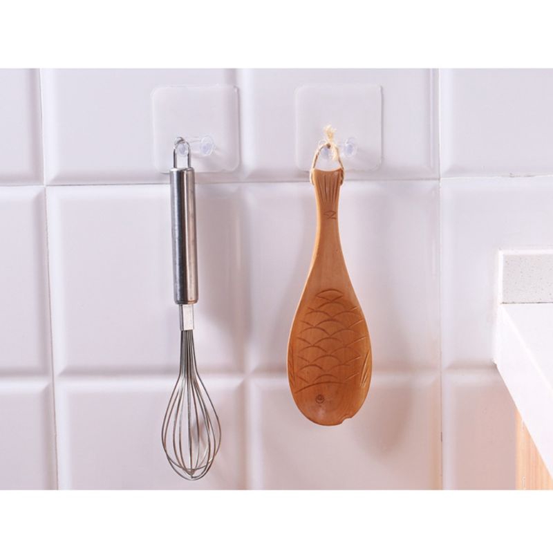 Set 5 móc gắn tường treo phích cắm điện trong suốt