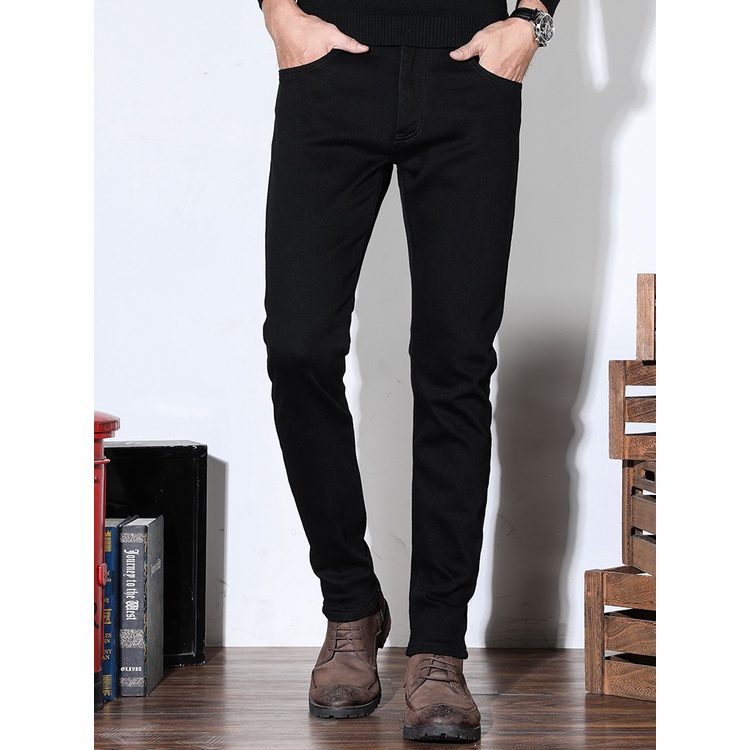 Quần jean nam đen, giao1- 2h tại Tphcm vải co giản yame, dáng slimfit, akuba nhiều size 28-36 bentod, mrsimple OLAF S3