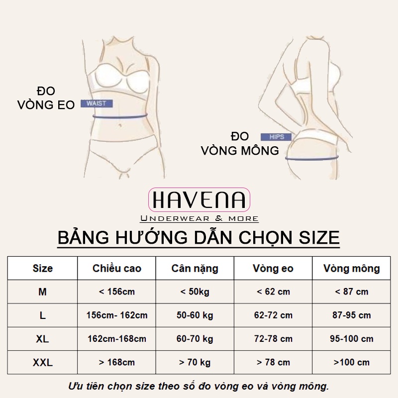 Quần Lót Nữ Cotton Dễ Thương Cute Kháng Khuẩn HAVENA QC07