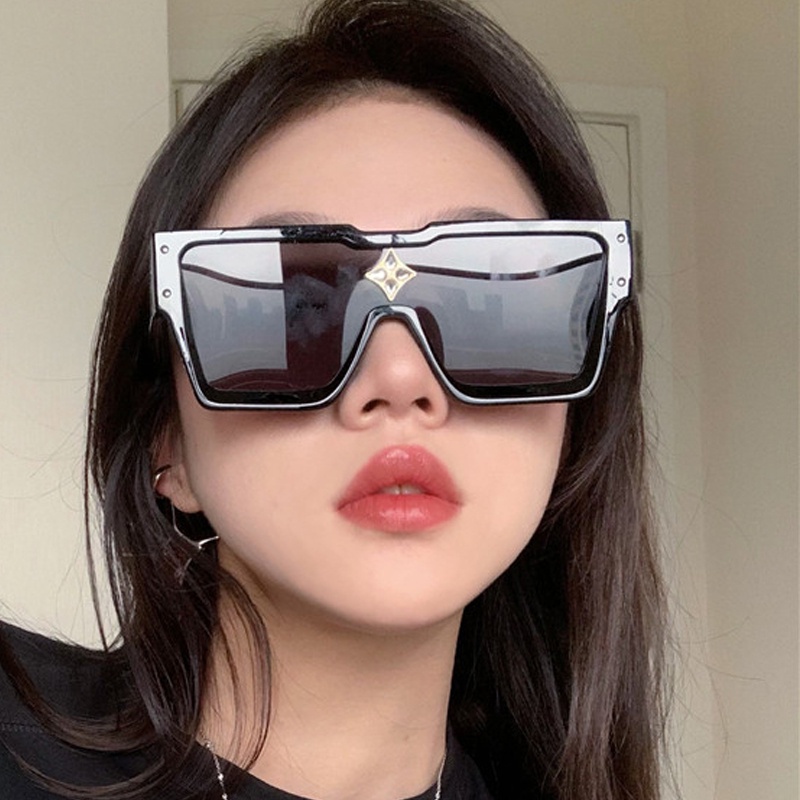 Kính Mát Gọng Vuông Lớn Chống Tia UV400 Thời Trang Cho Nam Nữ