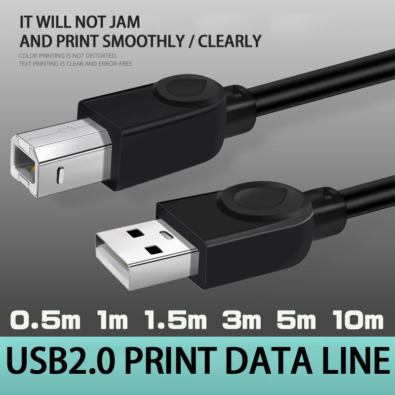 Dây Cáp USB Mở Rộng 0.5M/1M/1.5M/3M/5M/10M USB 2.0 Type A Cho Máy In