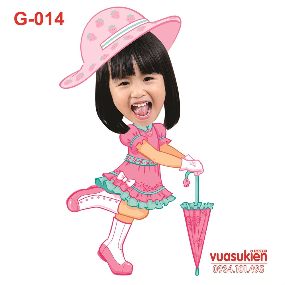Chibi sinh nhật cho bé gái, trang trí thôi nôi, sự kiện dễ thương cao 30cm