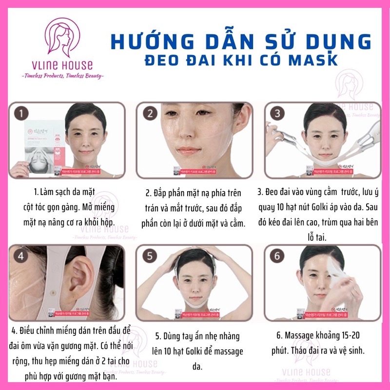 Đai Nâng Cơ Mặt Golki Band