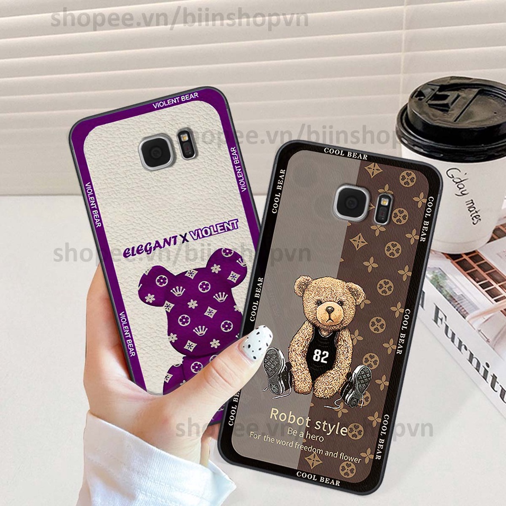 Ốp Samsung S6 / S6 EDGE / S7 / S7 EDGE hình gấu bear brick đẹp độc lạ, thời trang, cá tính