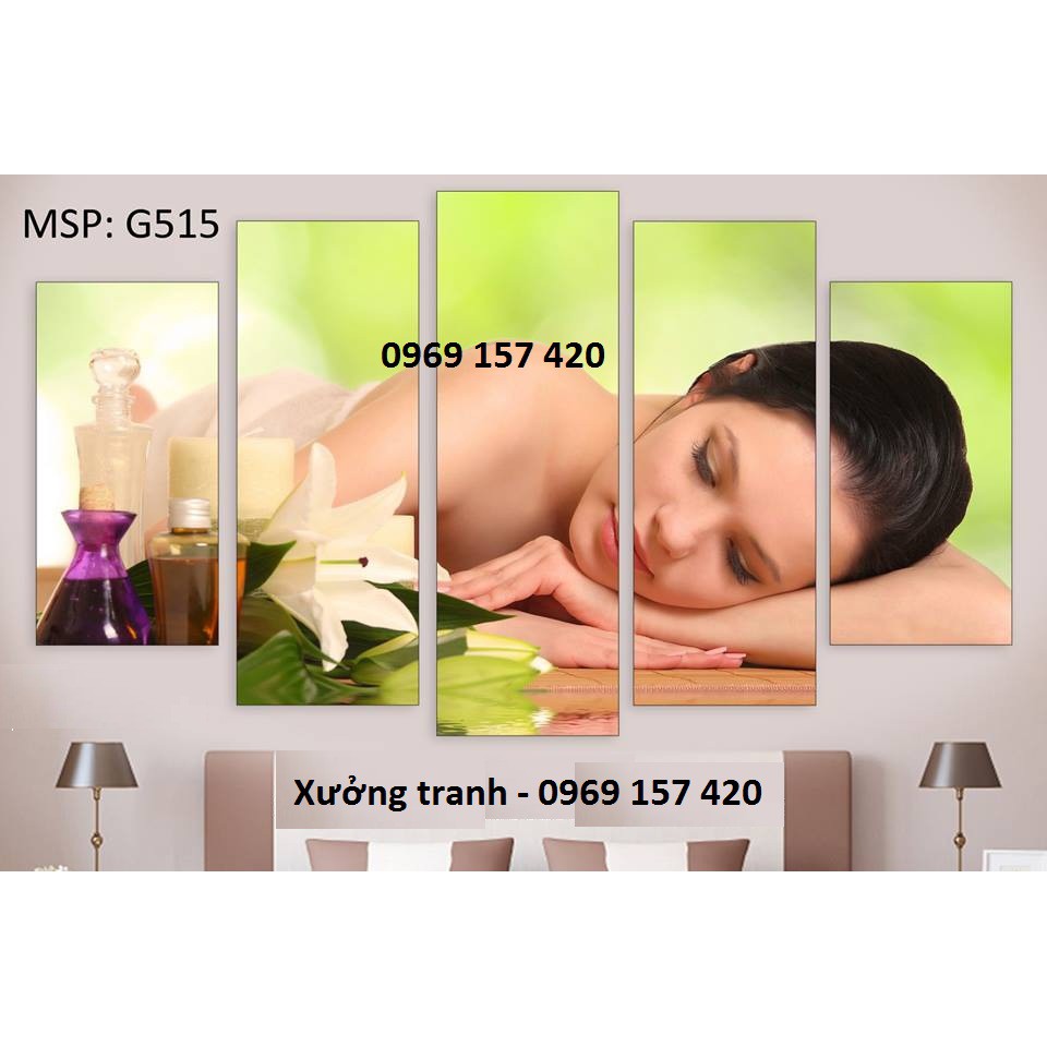 Bộ Tranh Ghép 5 Tấm Spa Size L