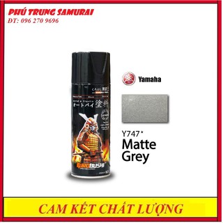 Sơn xịt samurai y747* màu xám mờ
