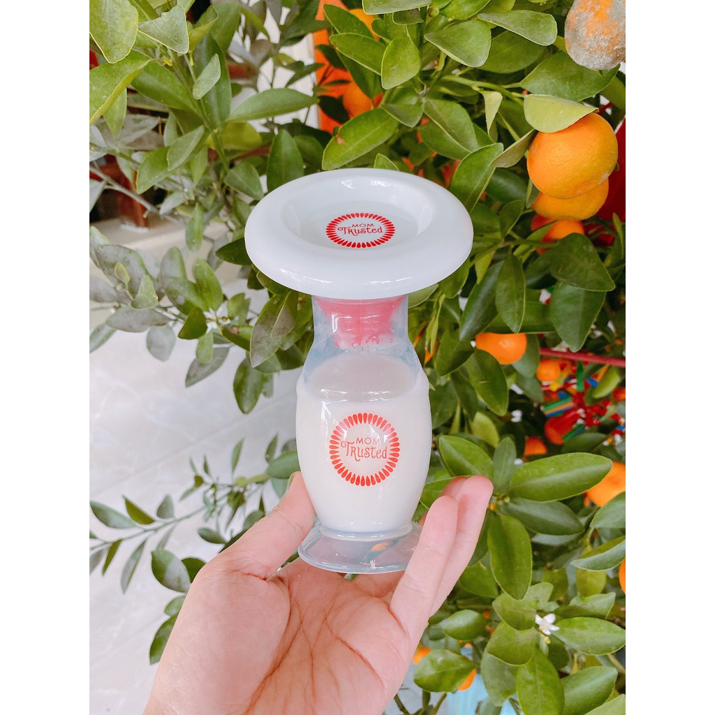 Cốc hứng và hút sữa Silicone Mom Trusted 100% silicone cao cấp.