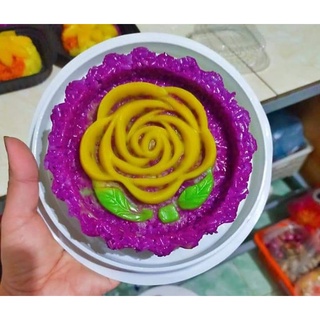 khuôn xôi hoa hồng (khuôn màu xanh)