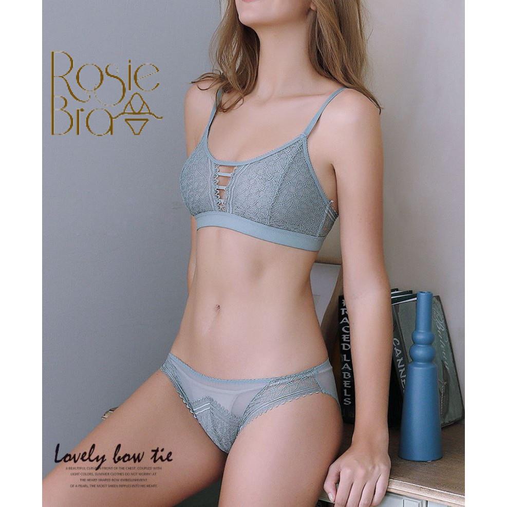 (Thanh lý) Bộ Đồ Lót Bralette Ren Mềm Không Đệm Cao Cấp S376