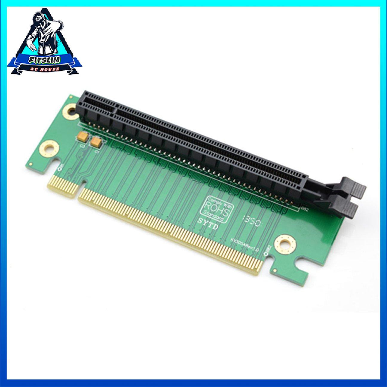 Thẻ tăng tốc bộ điều hợp PCI-E Express 16X 90 độ cho khung máy chủ máy tính 2U