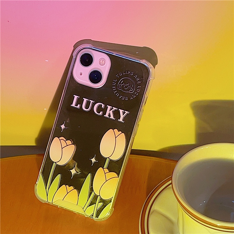 Ốp Điện Thoại Tráng Gương Họa Tiết Hoa Tulip Cho Iphone 6/6splus/7/7plus/8/8plus/x/xr/xs/11/12/13/pro/max/plus/promax 13