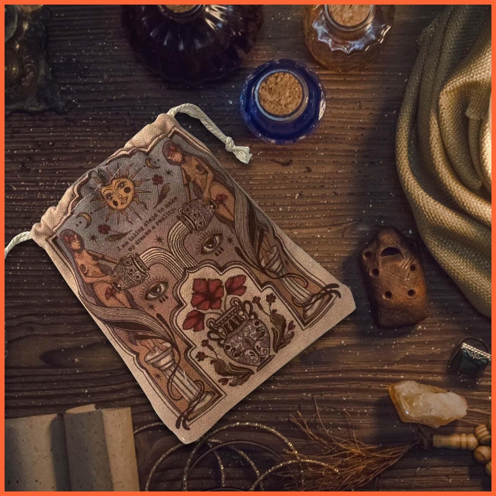 Túi Dây Rút Đựng Bài Tarot Chất Liệu Nỉ Mềm Mại Siêu Bền