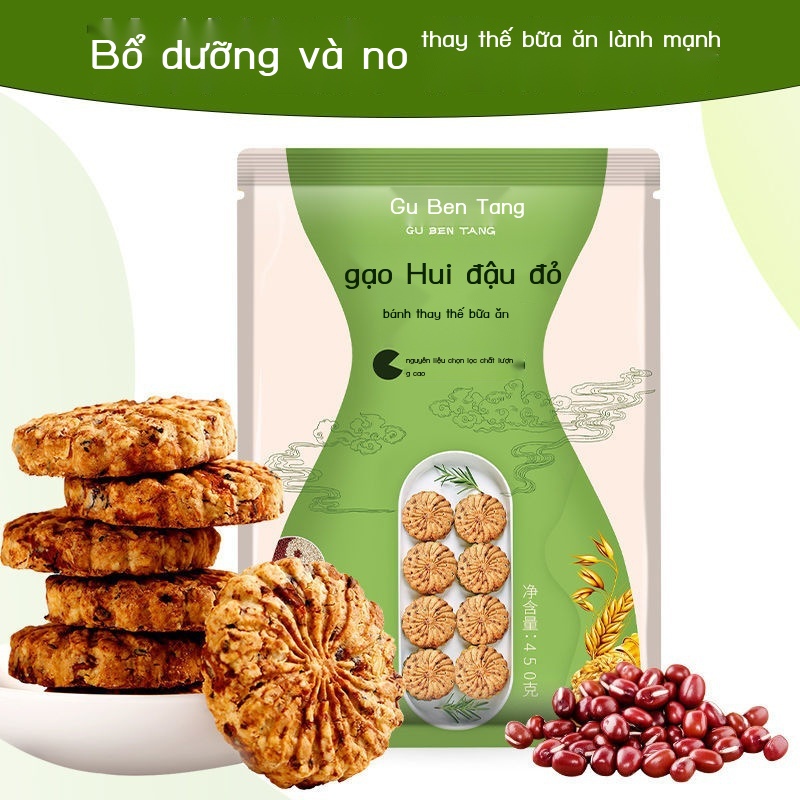 Ngũ cốc thô thay vì ăn sáng bằng bột yến mạch đậu đỏ và bánh quy lúa mạch