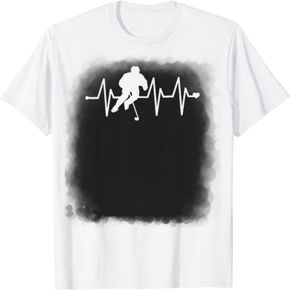 Áo Thun In Hình - Hockey Heartbeat Pulse Funny Hockey Hockey Heartbeat Pulse Funny Hockey - TH3919