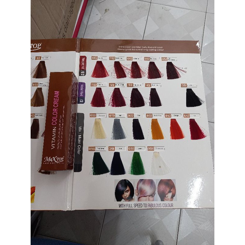 Màu Nhuộm Tóc Maxtop Collagen cho salon 100ml