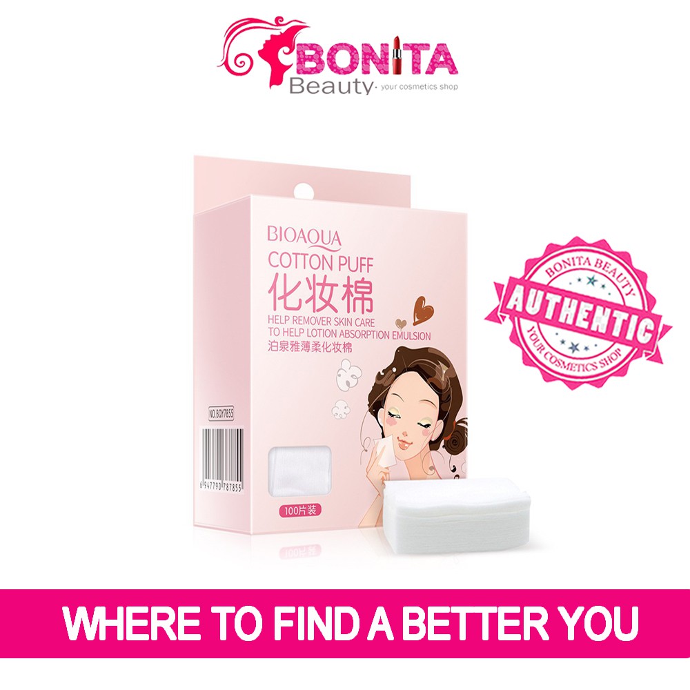 BÔNG TẨY TRANG COTTON BIOAQUA 100 MIẾNG