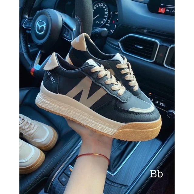 Giày thể thao nữ phối viền N mã 0577, Giày sneaker nữ thời trang cá tính | BigBuy360 - bigbuy360.vn