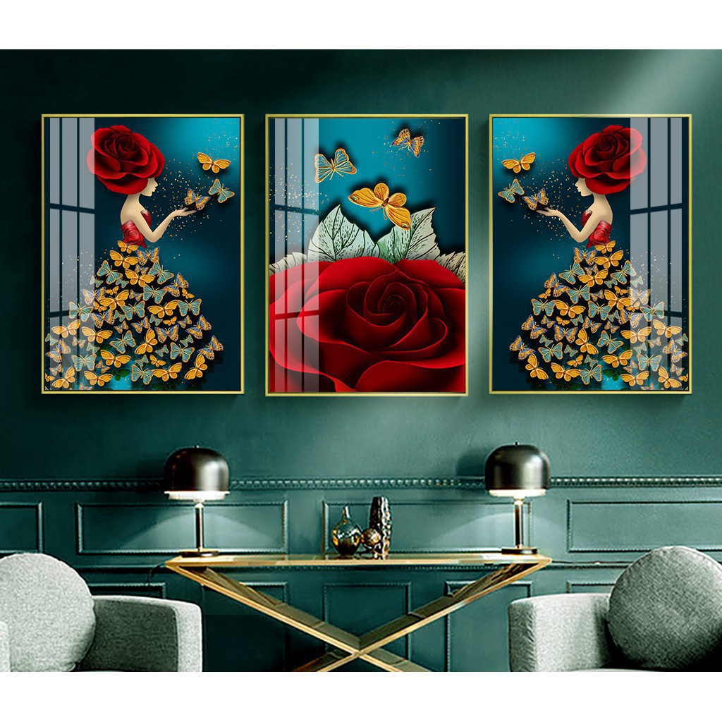 Tranh trang trí tường, Xả Kho giá xưởng, tranh treo tường HL012 Chất lượng CAO/Chống ẩm mốc, cong vê