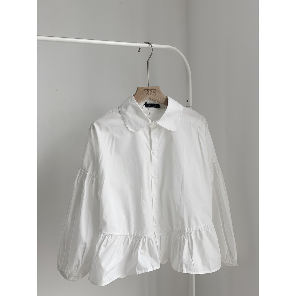 [Mã WASKT304 giảm 15% tối đa 30K đơn 99K] áo sơ mi cổ sen TKA252 1994closet | BigBuy360 - bigbuy360.vn