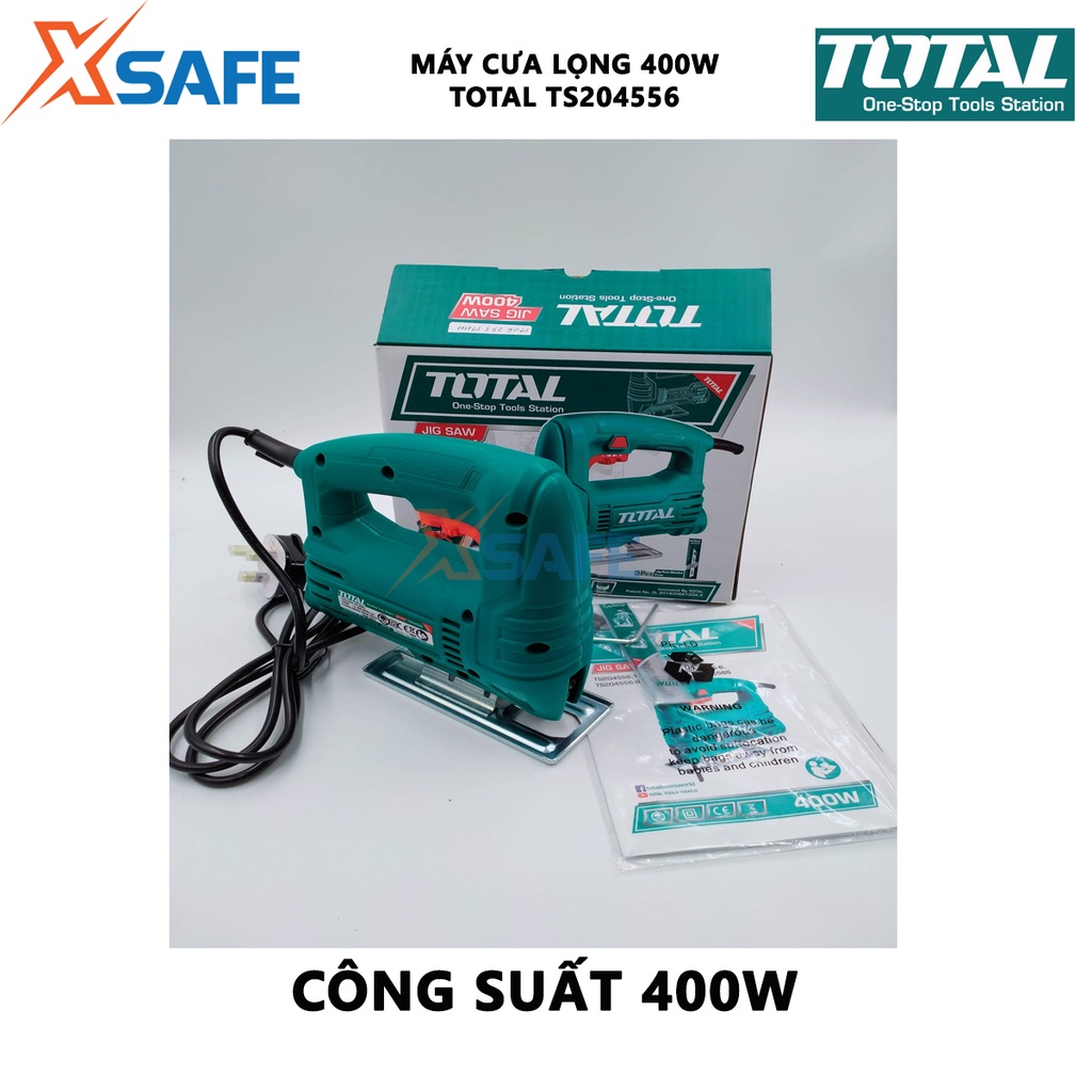 Máy cưa lọng TOTAL TS206656 công suất 570W, kèm theo lưỡi 1 cưa lọng và 1 bộ than