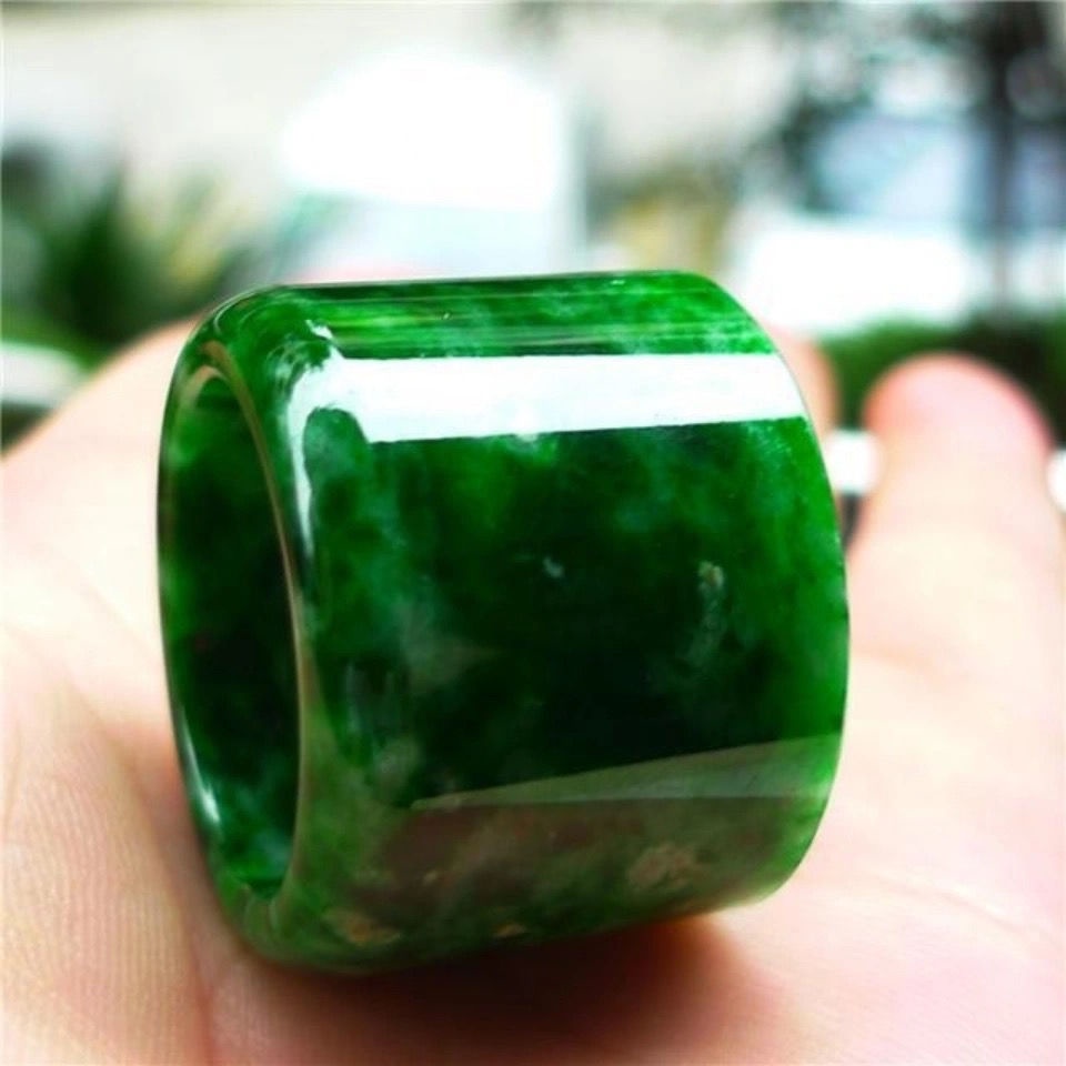 Nhẫn Đeo Tay Ngọc Bích Màu Sắc Ngẫu Nhiên Thời Trang Cho Nam