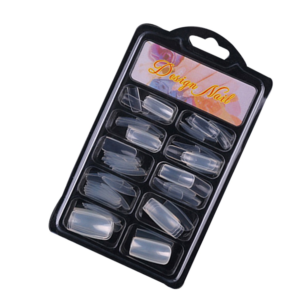 Set 100 Móng Tay Giả Kiểu Pháp Cho Nữ