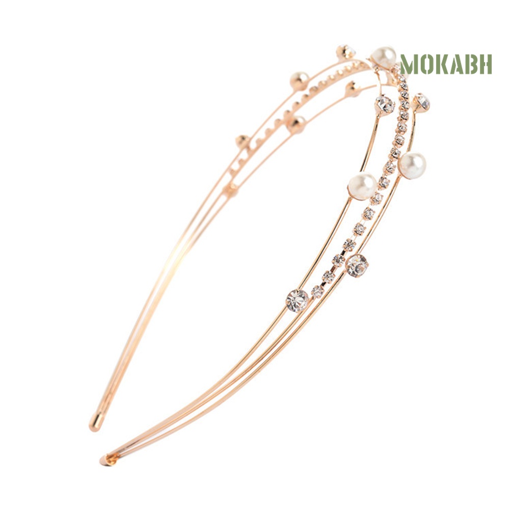 Cài Tóc Đính Đá / Ngọc Trai Giả Nhiều Lớp Xinh Xắn Thời Trang Cho Nữ