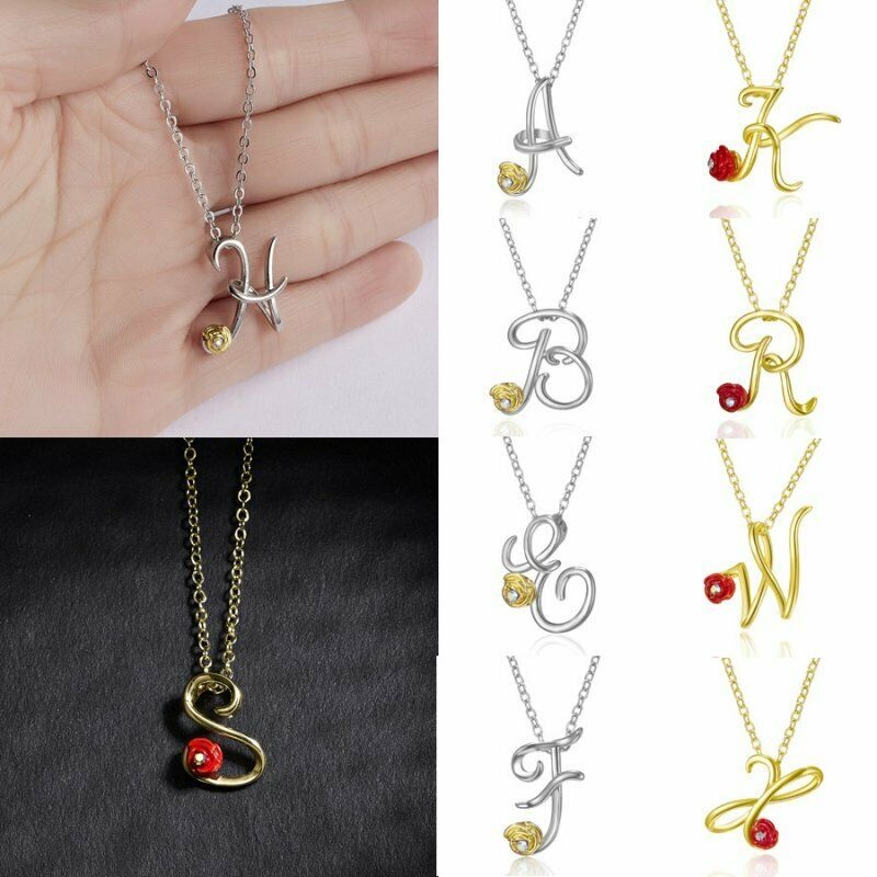 Vòng cổ Mặt 26 Chữ Cái Đính Đá Thời Trang