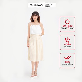 Áo sát nách đan dây GUMAC dáng croptop AB677