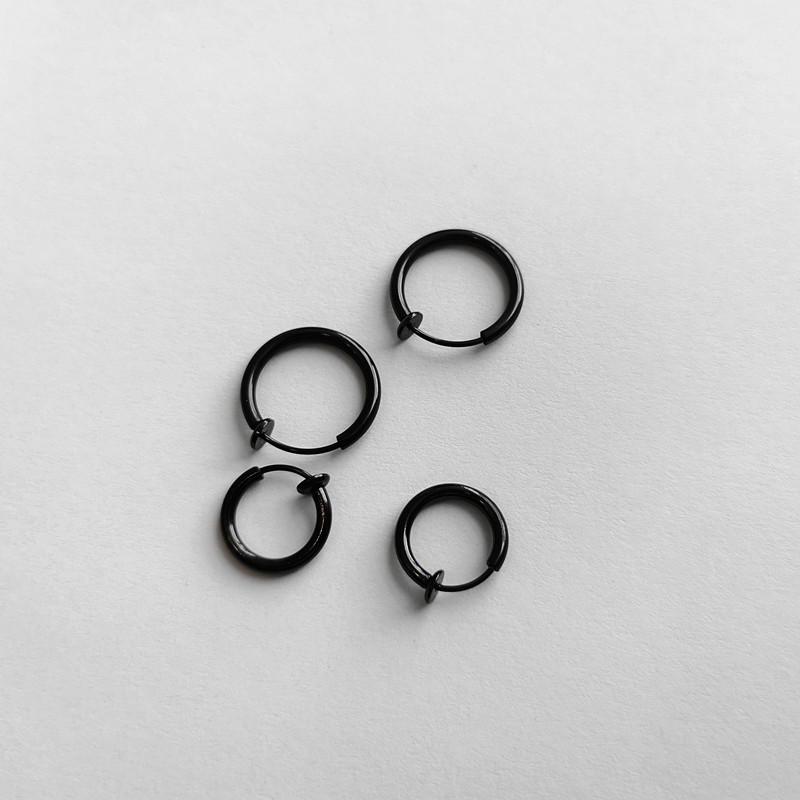 Khuyên Tai Kim Loại Cá Tính Phong Cách Hip-Hop