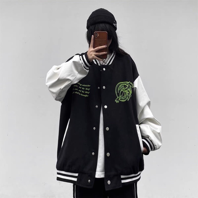 Varsity jacket bomber 1997 - BOMBER NỈ PHỐI TAY DA