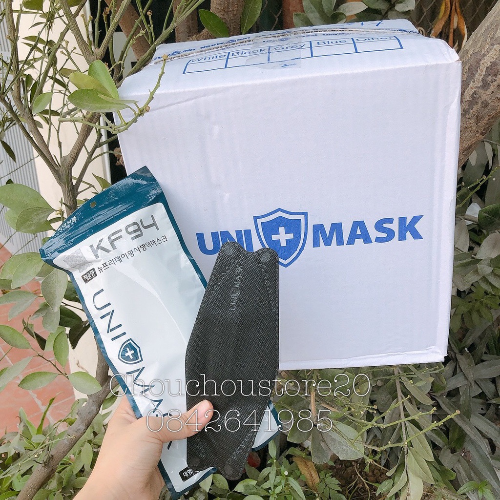 [HÀNG CÓ SẴN] Combo 2 Thùng Khẩu Trang KF94 UNI Mask Kháng Khuẩn Siêu Đẹp Hàng Chính Hãng Chuẩn Hàn Quốc