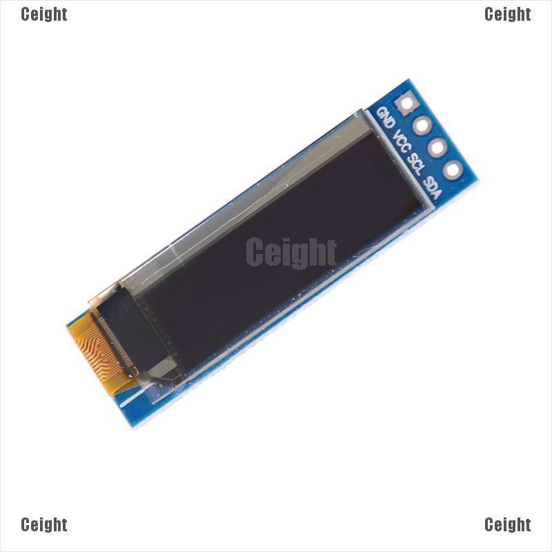 (Cei) IIC I2C 0.91" 128x32 white OLED LCD Display Module 3.3v 5v For Arduino PIC  _cei