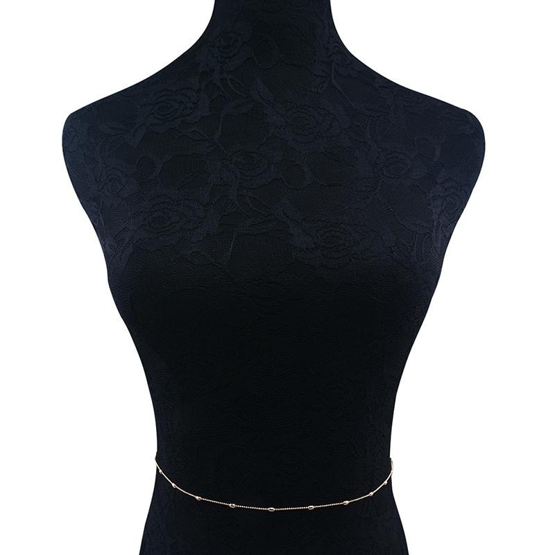 Dây Đeo Hông Mạ Vàng / Bạc Kiểu Dáng Đơn Giản Thời Trang Cho Nữ