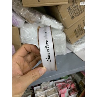Ruy băng lụa in chữ bản 2,5cm
