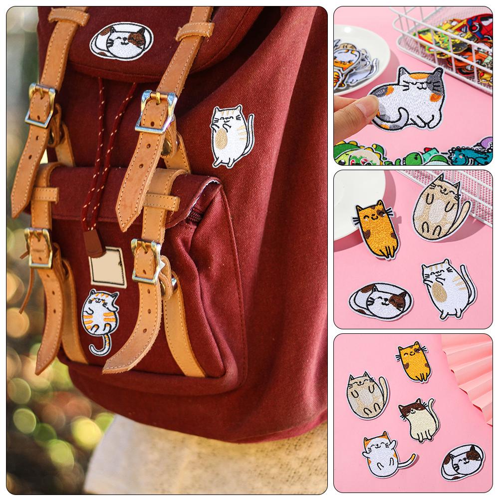 WATTLE Sticker Ủi Thêu Hình Mèo Mới