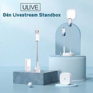 Đèn Livestream Standbox V6 thông minh có đèn LED và đỡ điện thoại thông minh xoay 360, kết nối bluetooth