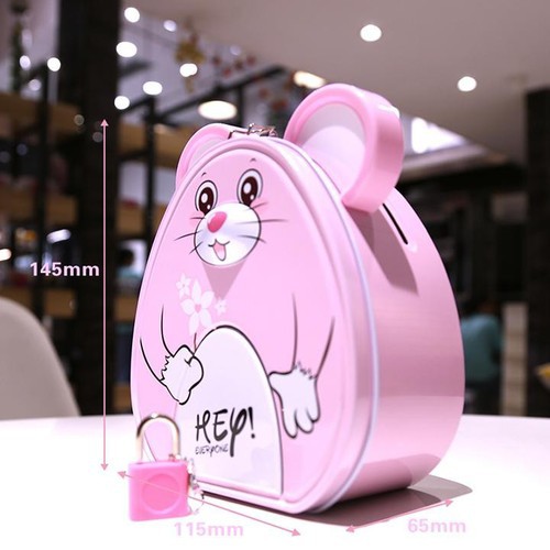 hộp tiết kiệm hình thú kèm khóa mini | BigBuy360 - bigbuy360.vn