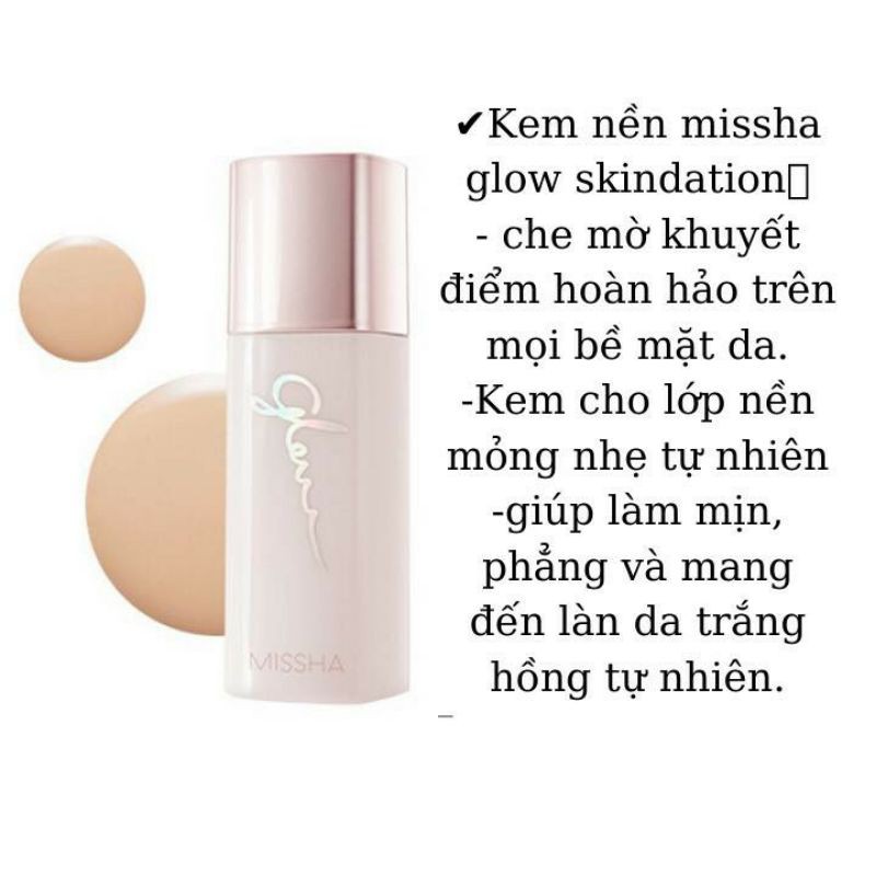 Kem nền Missha glow skindation 35ml